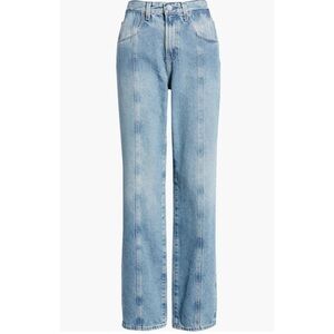NWT AG Alexxis Paneled Straight Leg Classic Blue Women's Jeans Size 30